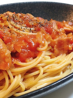 ウインナーとベーコンのトマトソースパスタ-レシピのメイン写真