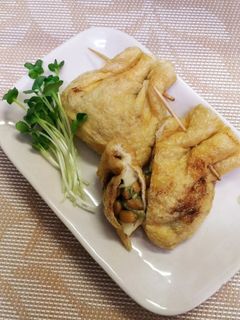 納豆の袋焼き-レシピのメイン写真