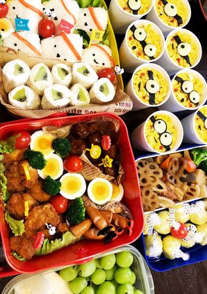 運動会 ミニオン お弁当 2018-レシピのメイン写真