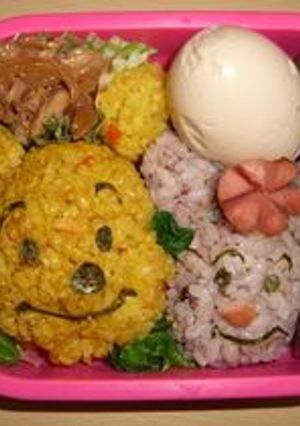 ✿キャラ弁✿　プーさんとピグレット♡-レシピのメイン写真
