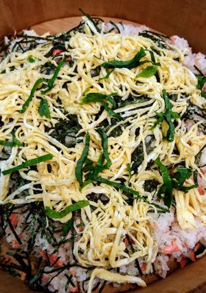 メデタイ!敬老の日鮭ちらし-レシピのメイン写真