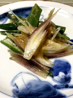 オクラと茗荷の柚子味噌あえ-レシピのメイン写真