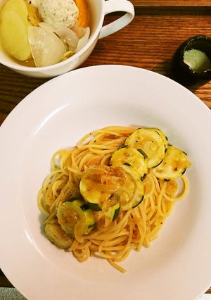 ズッキーニ和風パスタ　-レシピのメイン写真