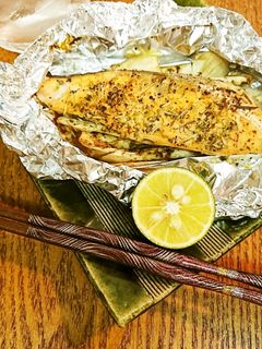 秋鮭のハーブホイル焼き-レシピのメイン写真