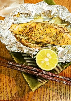 秋鮭のハーブホイル焼き-レシピのメイン写真