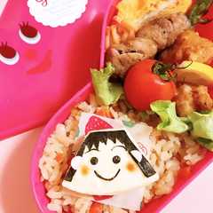 A picture of キャラ弁♡6Pチーズdeちびまる子ちゃん.