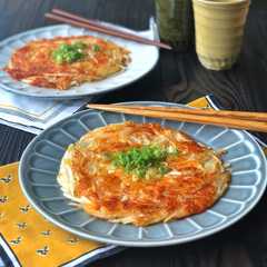 A picture of 水、卵、小麦粉不要＊もやしチーズお焼き＊.