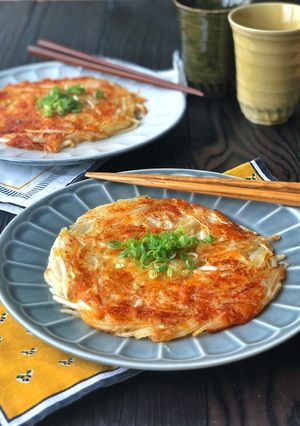 水、卵、小麦粉不要＊もやしチーズお焼き＊-レシピのメイン写真