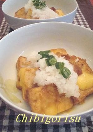 厚揚げの✿簡単欲張り焼き✿おろしのせ-レシピのメイン写真