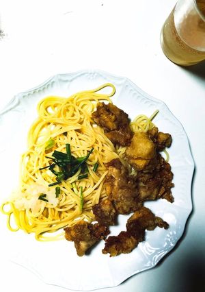 白だしでファミマ参考おろしタツタのパスタ-レシピのメイン写真