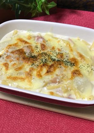 牛乳使い切り☆ベーコンマカロニグラタン☆-レシピのメイン写真