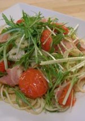 ☆*ﾟ水菜トマトのクレージーパスタﾟ*☆-レシピのメイン写真