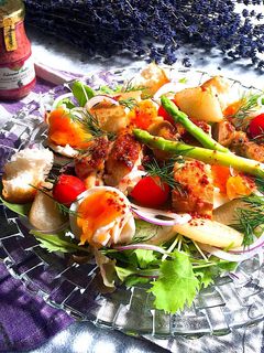 梨と鶏肉のカシスマスタードサラダ-レシピのメイン写真