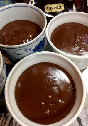 卵不使用です。 簡単なチョコプリン！-レシピのメイン写真