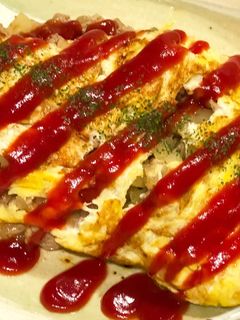 簡単!大きなオムレツ!-レシピのメイン写真