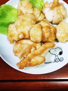 鶏胸肉の簡単照り焼き(*´▽`)ノノ-レシピのメイン写真