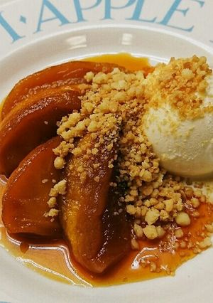 リンゴのキャラメリゼでカフェデザート-レシピのメイン写真