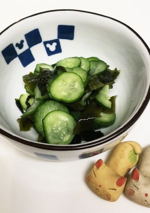 簡単★キュウリ&ワカメの酢の物♬-レシピのメイン写真