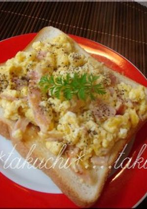 カルボナーラ味トースト-レシピのメイン写真