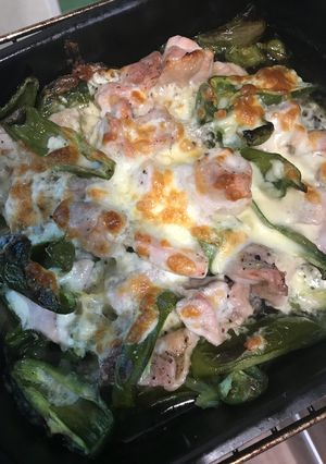 チキンとピーマンのチーズ焼き-レシピのメイン写真
