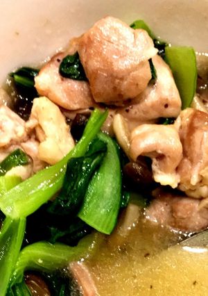 あっさり！鶏肉とチンゲン菜の塩炒め-レシピのメイン写真