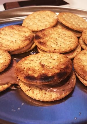 ホットチョコビスケットサンド-レシピのメイン写真