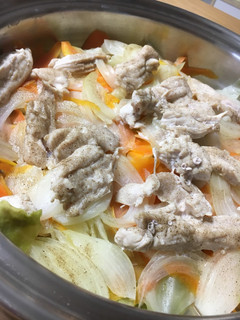 野菜と鶏肉、蒸しポン酢。-レシピのメイン写真