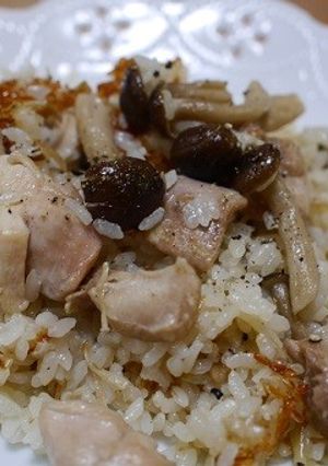 おだしで鶏肉ときのこのピラフ-レシピのメイン写真