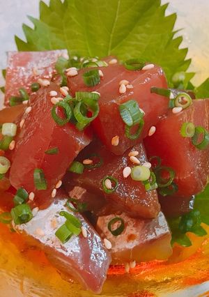 青唐辛子醤油で漬けマグロ-レシピのメイン写真