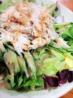 バンバンジー風!茹で鶏のサラダ♡-レシピのメイン写真
