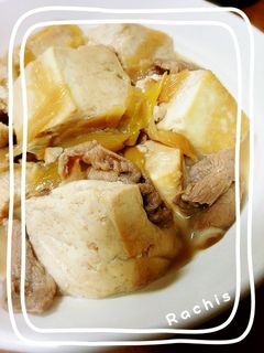 余ったすき焼きのタレで!肉豆腐♪-レシピのメイン写真