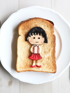 まる子ちゃんトースト♪トーストアート-レシピのメイン写真