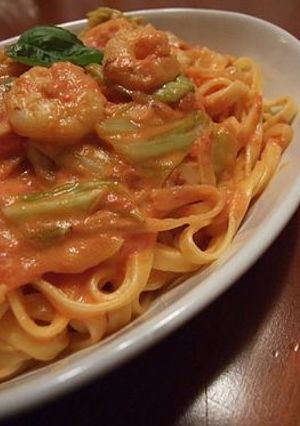 エビとキャベツのトマトクリームスパ-レシピのメイン写真