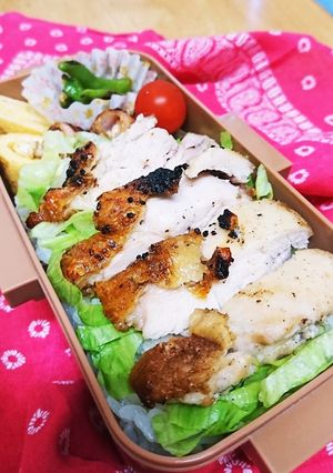 のっけ弁当(グリルチキン）-レシピのメイン写真