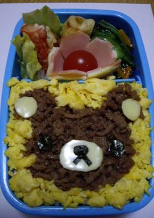 そぼろでクマ弁-レシピのメイン写真