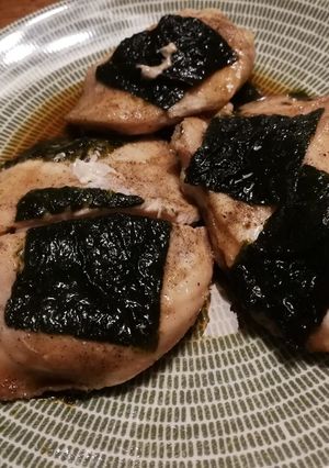 レンジで作るサラダチキン（磯辺焼き味）-レシピのメイン写真