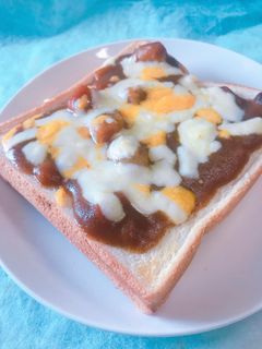 朝食に!超簡単!チーズカレートースト-レシピのメイン写真