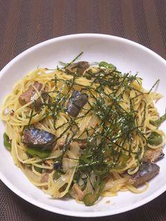サバ缶和風パスタ-レシピのメイン写真