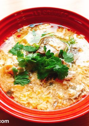 鯖缶で！サバとたまごのエスニックスープ-レシピのメイン写真