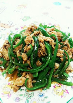ピーマンと豚ロース薄切り肉の炒め物-レシピのメイン写真