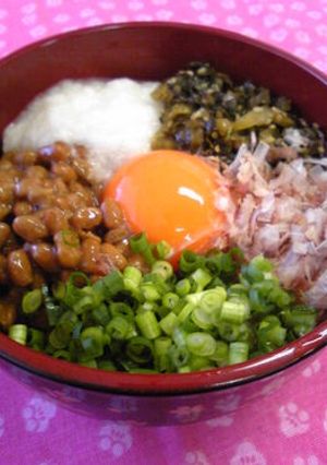 ♡高菜なっとろど～ん♡-レシピのメイン写真