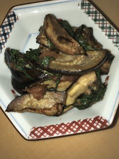 茄子と大葉の梅干し炒め-レシピのメイン写真