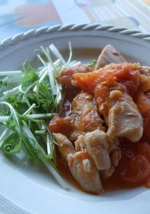鶏肉のトマトソース炒め-レシピのメイン写真