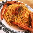 簡単ワタリガニのトマトクリームパスタ