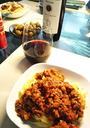牛挽肉のラグー風パスタソース-レシピのメイン写真