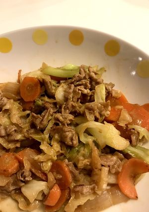 豚肉とキャベツの簡単味噌炒め-レシピのメイン写真