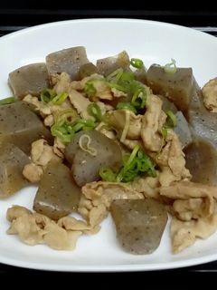 ピリ辛豚肉こんにゃく炒め-レシピのメイン写真