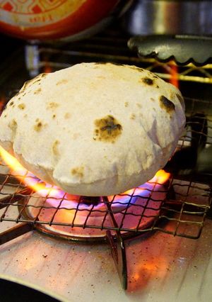 カレーのお供、全粒粉の香ばしチャパティ♡-レシピのメイン写真