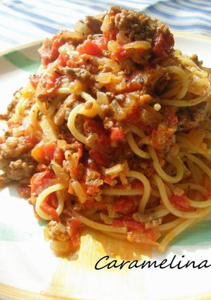 ゴロゴロネーゼな♡トマトパスタ-レシピのメイン写真