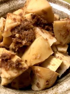 電子レンジで竹の子の土佐煮-レシピのメイン写真